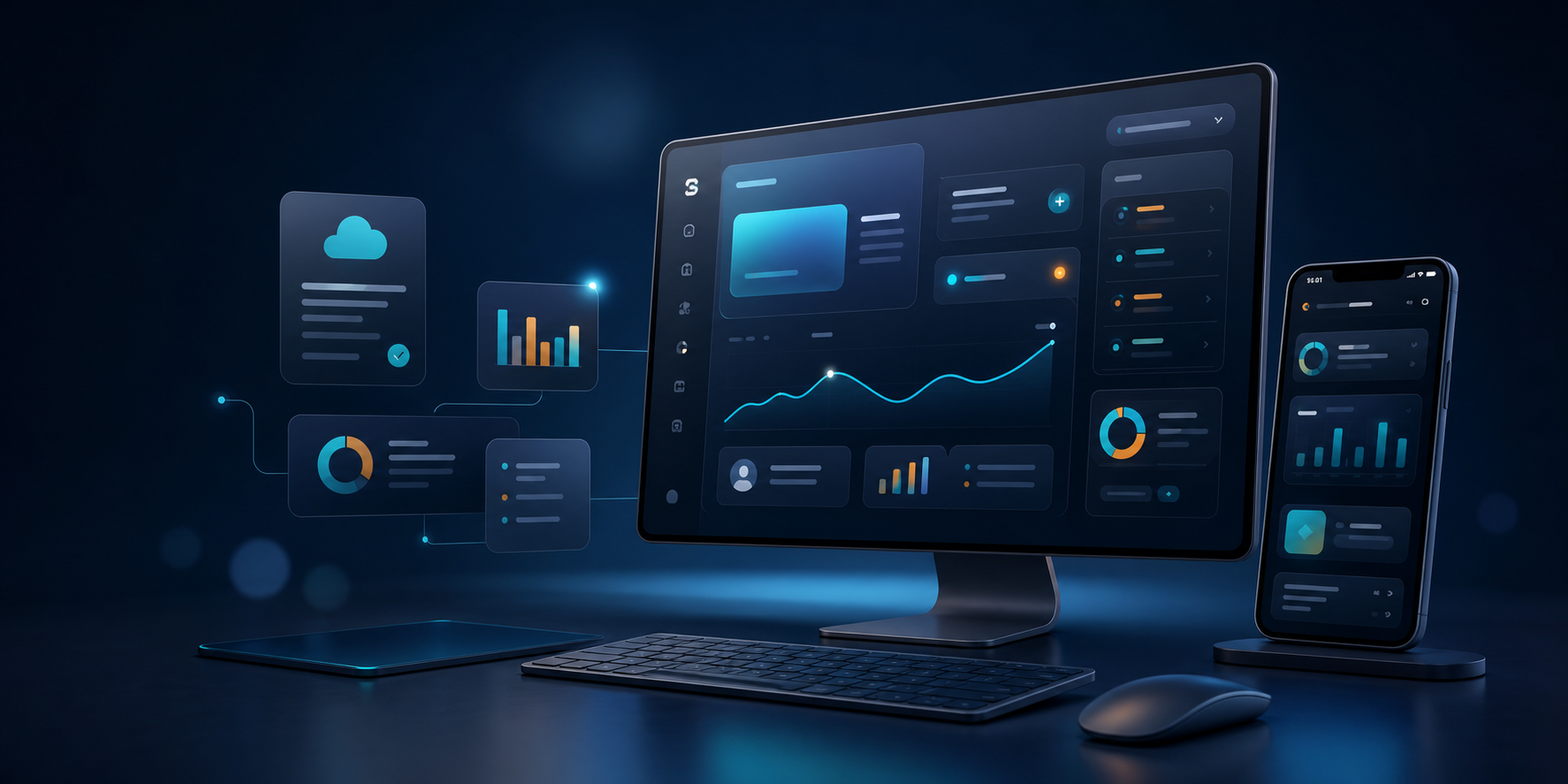 Premium web and mobile product banner